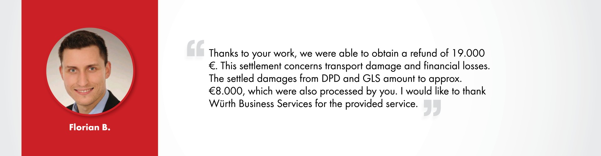 Florian B._Würth Business Services_Testimonial 