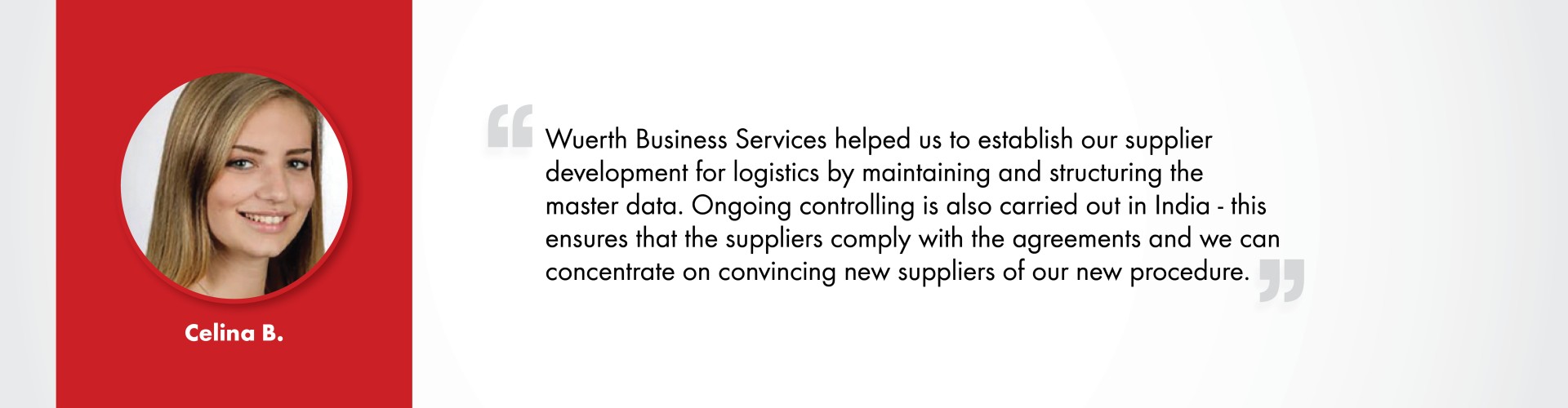 Celina B._Würth Business Services_Testimonial 