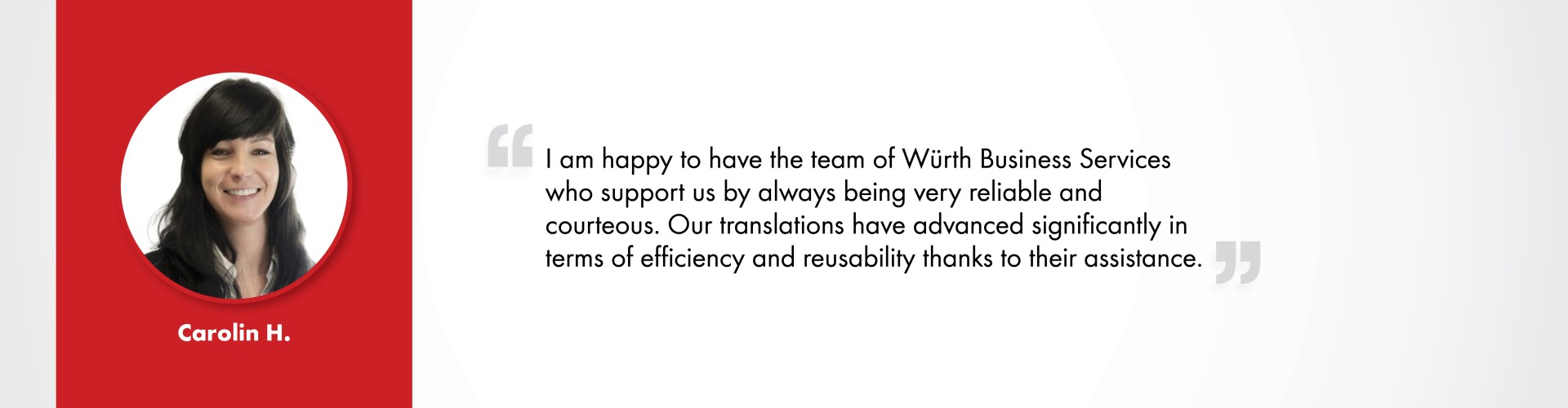 Carolin H._Würth Business Services_Testimonial