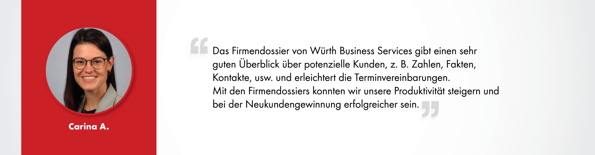 Carina A._Würth Business Services_Kundenstimmen
